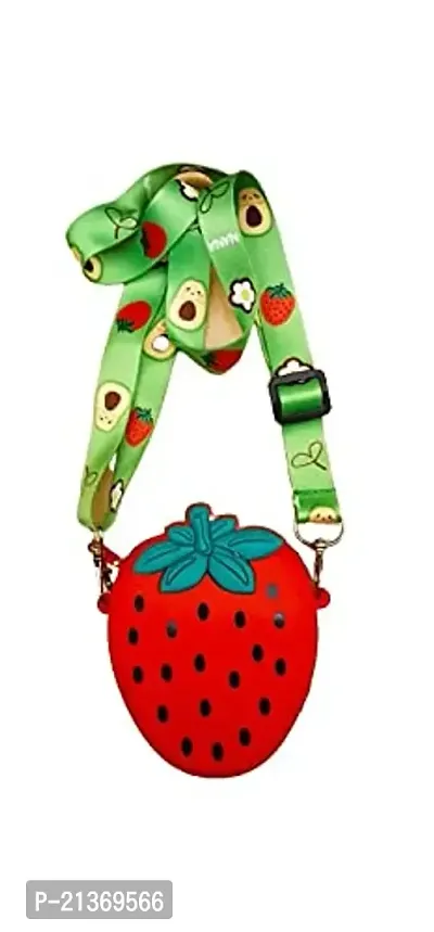 GJSHOP Strawberry Shape sling bag Small Bags Women Handbags Crossbody Sling Bags (Multicolor)-thumb0