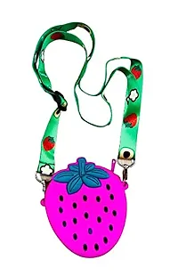 GJSHOP Strawberry Shape sling bag Small Bags Women Handbags Crossbody Sling Bags (Multicolor)-thumb2