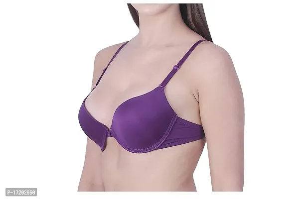 OMLAVIDA Women's Front Open Padded Push-Up Bra-thumb2