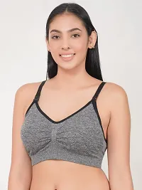 Wave Fashion - Women's Nylon Heavily Padded Wire Free Maternity Bra-thumb2