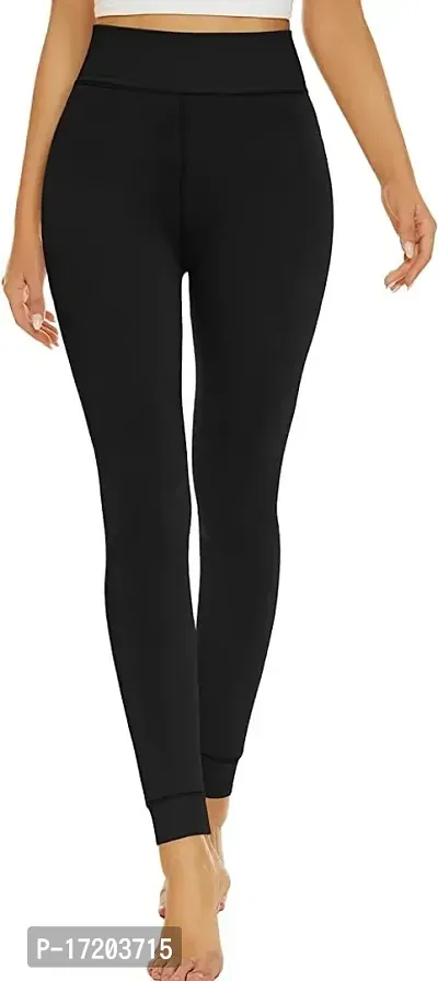 Girls' High-Waisted Pocket Leggings S500 - Black