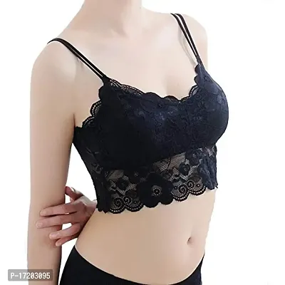 Buy OMLAVIDA Sexy Womens Padded Floral Crop Tops Vest Bustier Beach Tank  Tops Bralette Bra Online In India At Discounted Prices