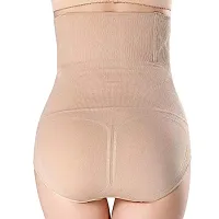 Wave FashionWomen's No Roll Down Tummy Control Shapewear (Color- Skin) Size- XXL Beige-thumb1