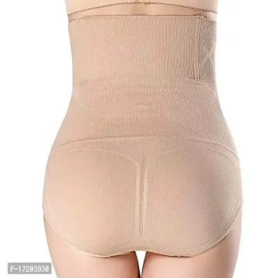 Wave FashionWomen's No Roll Down Tummy Control Shapewear (Color- Skin) Size- XXL Beige-thumb2