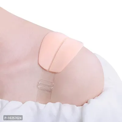 Women's Soft Silicone Bra Strap Cushions Holder Comfortable Non-Slip Shoulder Pads For Pain Relief In Skin-thumb4