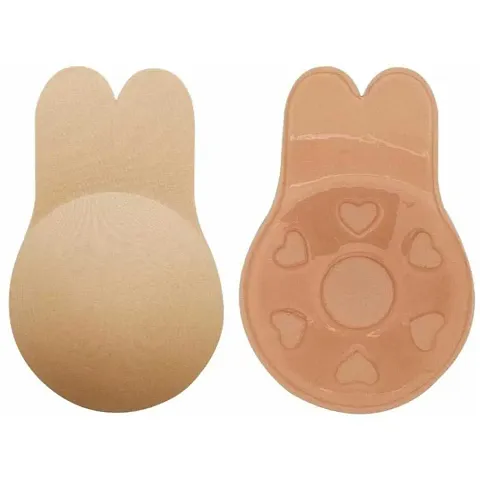 Women Silicone Breast Lift Covers Nipple Stickers Pasties Invisible Adhesive Strapless Backless Reusable Lifting Bra Cups Breathable Nipple Cover - - XXXL