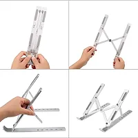 Laptop stand Aluminum silver color.-thumb1