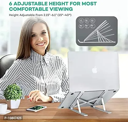 Laptop stand Aluminum silver color.-thumb5