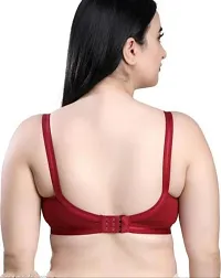 Stylish Multicoloured Cotton Blend Solid Bra For Women Pack Of 2-thumb3