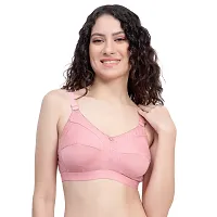 Stylish Multicoloured Cotton Blend Solid Bra For Women Pack Of 3-thumb3