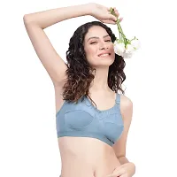 Stylish Multicoloured Cotton Blend Solid Bra For Women Pack Of 3-thumb4