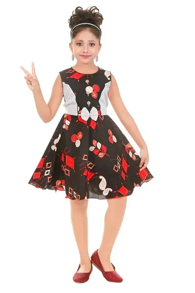 Girl's Cotton Printed Frock