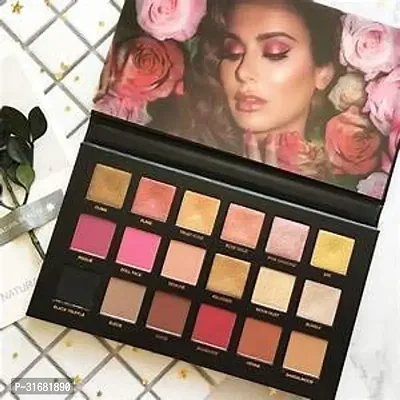 18Shades Rose Gold Eyeshadow Palette with Mirror - Shimmer, and Matte Eye Shadow 10 g (multicolor)-thumb0