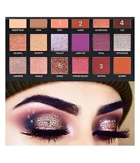 18Shades Rose Gold Eyeshadow Palette with Mirror - Shimmer, and Matte Eye Shadow 10 g (multicolor)-thumb1