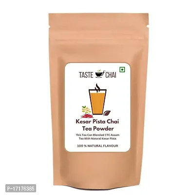 Kesar Pista Flavoured CTC Chai-Tea Powder 250 Gm 125 Cups