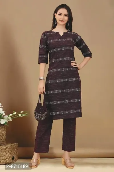 Classic Cotton Printed Kurta Bottom Set for Women