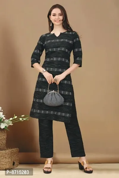 Classic Cotton Printed Kurta Bottom Set for Women