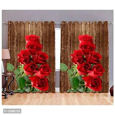 PVR Fashion?.3D Printed Beautifully Desgin Polyester Fabric Curtainss - Pack of 1 Curtains with Eyelet Ring for Door (7 feet) (4 x 7 Door) abcd666666