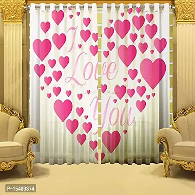 PVR Fashion?.3D Printed Beautifully Desgin Polyester Fabric Curtainss - Pack of 1 Curtains with Eyelet Ring for Window (5 feet) (4 x 5 Window) P0095-thumb0