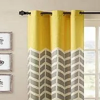 PVR Fashion Premium Curtain Concept Digitally Printed Faux Silk Set of 1 Window Curtain - 48x60, Multicolor ABC33-thumb1