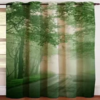 PVR Fashion?.3D Printed Beautifully Desgin Polyester Fabric Curtainss - Pack of 1 Curtains with Eyelet Ring for Door (7 feet) (4 x 7 Door) abcd5555-thumb1