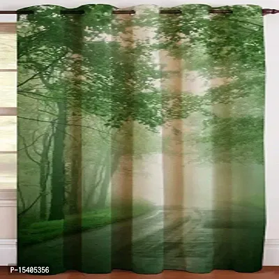 PVR Fashion?.3D Printed Beautifully Desgin Polyester Fabric Curtainss - Pack of 1 Curtains with Eyelet Ring for Door (7 feet) (4 x 7 Door) abcd5555-thumb2