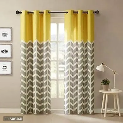 PVR Fashion Premium Curtain Concept Digitally Printed Faux Silk Set of 1 Window Curtain - 48x60, Multicolor ABC33