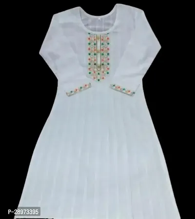 White Khadi Cotton Kurti for Women-thumb0