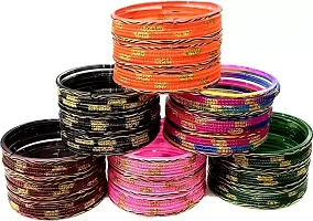 DREAMY DESIGNS Latest  Attractive Glass Bangles Set For Women and Girl's-thumb3