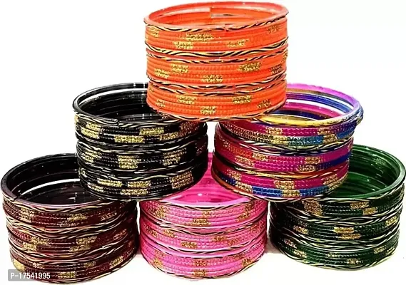 DREAMY DESIGNS Latest  Attractive Glass Bangles Set For Women and Girl's-thumb4