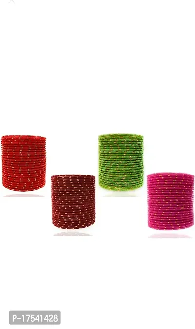 Dreamy designs glass bangle set Deferent colors (pack of 96)-thumb2