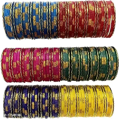 DREAMY DESIGNS Latest  Attractive Glass Bangles Set For Women and Girl's-thumb0