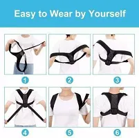 Posture Corrector Adjustable Belt Clavicle Brace for Back Pain Back-thumb4