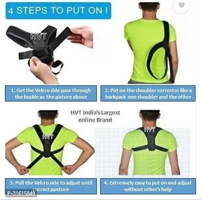 Posture Corrector Adjustable Belt Clavicle Brace for Back Pain Back  Abdomen-thumb5