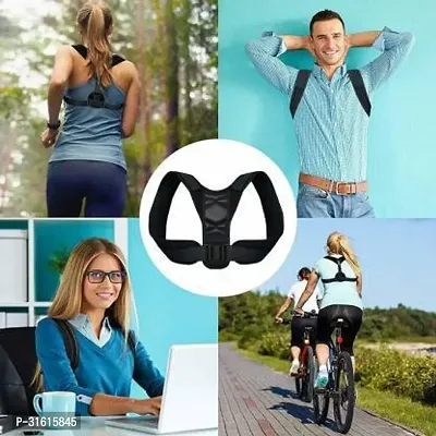 Posture Corrector Adjustable Belt Clavicle Brace for Back Pain Back-thumb3