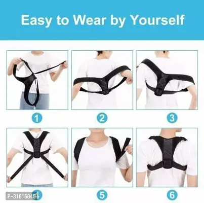 Posture Corrector Adjustable Belt Clavicle Brace for Back Pain Back-thumb4