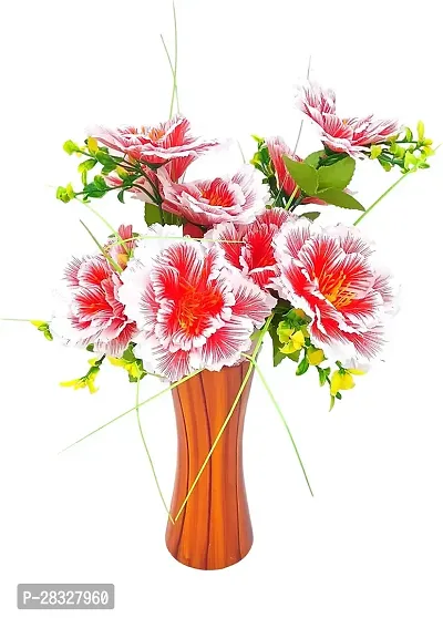 Attractive Artificial Flower With Wooden Pot