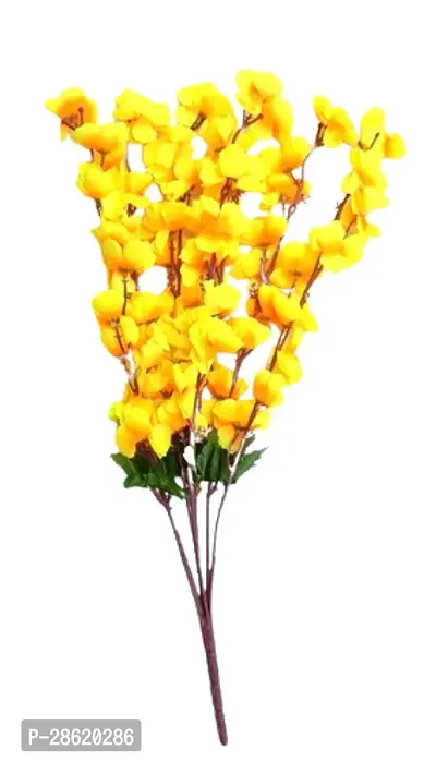 Attractive Yellow  Artificial Flowers Bunch for Home Decor ( Pack of 1)