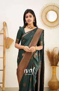 Beautiful Art Silk Jacquard Border Saree-thumb1