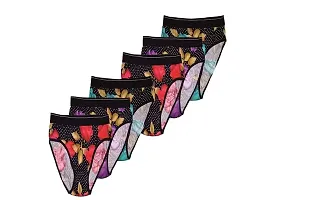 ANVI Enterprises, Women's Cotton Printed Bikini Panty Pack if - 3-thumb1