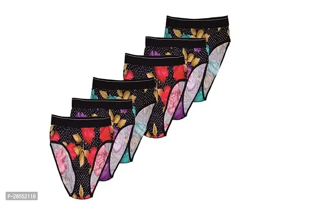 ANVI Enterprises, Women's Cotton Printed Bikini Panty Pack if - 3-thumb2