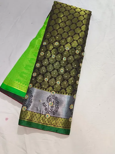 Hot Selling Art Silk Saree with Blouse piece 