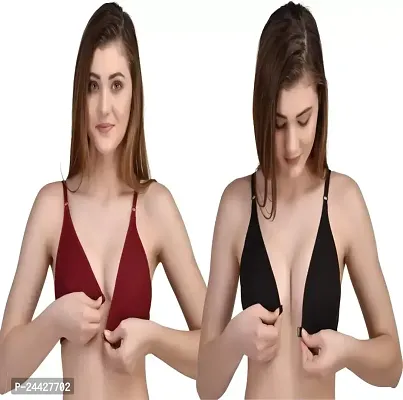 Stylish Polycotton Bra For Women Pack Of 2