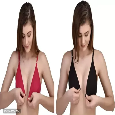 Stylish Polycotton Bra For Women Pack Of 2