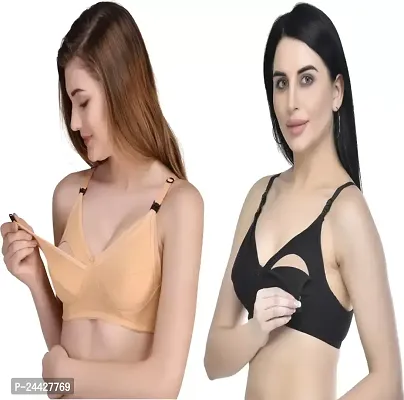 Stylish Polycotton Bra For Women Pack Of 2