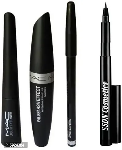 Ultimate 4-In-1  Combo of Makeup Kits (Eyebrow Pencil, Mascara  Liquid/Pen Eyeliner)-thumb0