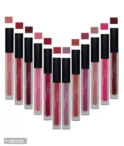 Beauty Matte Liquid Lipsticks- Set Of 12-thumb0