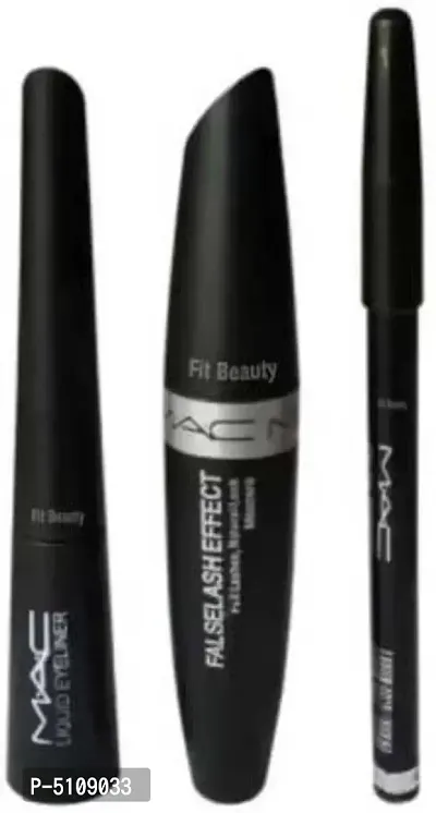 MAC Liquid Eyeliner, Mascara And Eyebrow Pencil 3 In 1-  18 ml (Pack Of 3)
