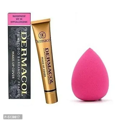 DERMACOL Make-Up Cover Foundation With Soft Puff Sponge