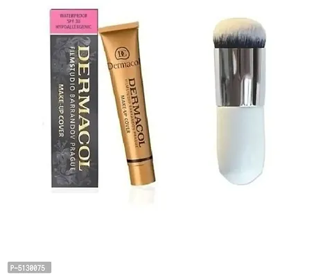 Dermacol Waterproof SPF 30 Makeup Cover Foundation Light  with Makeup brush